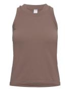 Moon Tank Top Sport T-shirts & Tops Sleeveless Brown Moonchild Yoga Wear