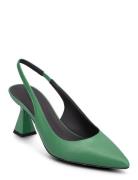 Rebecca Sling 70-N Shoes Heels Pumps Sling Backs Green HUGO