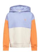 Colorblock Over D Hoody Tops Sweatshirts & Hoodies Hoodies Multi/patterned Tom Tailor