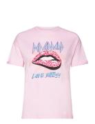 Nmbrandy Valentine S/S T-Shirt Jrs Fwd Tops T-shirts & Tops Short-sleeved Pink NOISY MAY