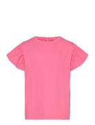 T-Shirt Ss Tops T-Kortærmet Skjorte Pink Minymo