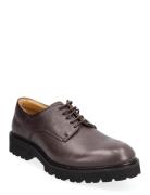 Lightweight Derby - Grained Leather Shoes Business Laced Shoes Brown S.T. VALENTIN