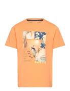 T-Shirt Ss Tops T-Kortærmet Skjorte Orange Minymo