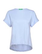 T-Shirt Tops T-shirts & Tops Short-sleeved Blue United Colors Of Benetton