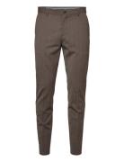 Slhslim-Elon Trs Flex B Noos Bottoms Trousers Formal Brown Selected Homme