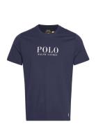 Logo Cotton Jersey Sleep Shirt Underwear Night & Loungewear Pyjama Tops Navy Polo Ralph Lauren Underwear