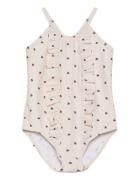 Nmfhelga Swimsuit Lil Badedragt Badetøj Cream Lil'Atelier