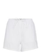 Relaxed Linen Blend Shorts Bottoms Shorts Casual Shorts White Gina Tricot