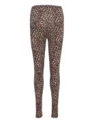 Olmlovely Life Leo Aop Leggings Jrs Bottoms Leggings Brown Only Maternity