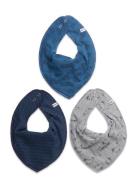 Bandana Bib Boy -Aop  Baby & Maternity Care & Hygiene Dry Bibs Blue Pippi