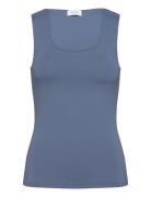 Vikenza U-Neck S/L Tank Top - Noos Tops T-shirts & Tops Sleeveless Blue Vila