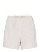 Relaxed Linen Blend Shorts Bottoms Shorts Casual Shorts Beige Gina Tricot