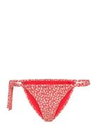 Classic Floral Bikini Bottoms Swimwear Bikinis Bikini Bottoms Side-tie Bikinis Red Mango