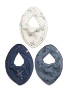 Bandana Bib Boy -Aop  Baby & Maternity Care & Hygiene Dry Bibs Blue Pippi