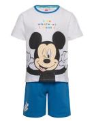 Set 2P Bermuda + Ts Sets Sets With Short-sleeved T-shirt Multi/patterned Mickey Mouse