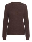 Sltuesday Raglan Pullover Ls Tops Knitwear Jumpers Brown Soaked In Luxury