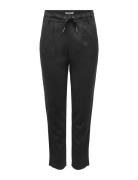 Onlcaro-Poptrash Easy Linen Bl Cc Pnt Bottoms Trousers Straight Leg Black ONLY
