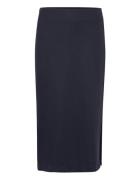 Aronoiw Long Skirt Knælang Nederdel Navy InWear