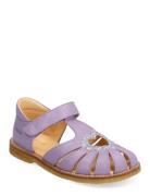 Sandals - Flat - Closed Toe - Shoes Summer Shoes Sandals Purple ANGULUS