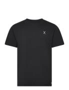 Cross Logo Organic Tee Tops T-Kortærmet Skjorte Black Clean Cut Copenhagen