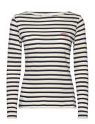 Colombier Ls Amore/Gots Tops T-shirts & Tops Long-sleeved Navy Maison Labiche Paris