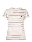 Poitou Mini Patch Coeur/ Gots Tops T-shirts & Tops Short-sleeved Cream Maison Labiche Paris