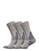 Hiking Classic Socks 3-Pack Sport Socks Regular Socks Grey Danish Endurance