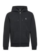 Double-Knit Full-Zip Hoodie Tops Sweatshirts & Hoodies Hoodies Black Polo Ralph Lauren