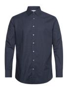 Slhslimdetail Shirt Ls Classic Noos Tops Shirts Casual Navy Selected Homme