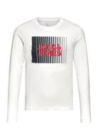 Jjecorp Logo Tee Play Ls O-Neck Noos Jnr Tops T-shirts Long-sleeved T-Skjorte White Jack & J S