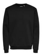 Onsceres Crew Neck Noos Tops Sweatshirts & Hoodies Sweatshirts Black ONLY & SONS