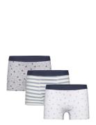 Printed Boxer Shorts 3 Pack Night & Underwear Underwear Underpants Grey Mango
