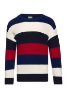 Multistriped Sweater Tops Knitwear Pullovers Multi/patterned FUB