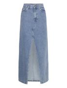 Mariana Blue Denim Skirt Lang Nederdel Blue ALOHAS