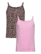 The New Strap Top 2-Pack Tops T-shirts Sleeveless Multi/patterned The New