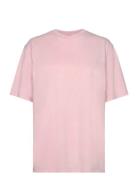 Over D T-Shirt Tops T-shirts & Tops Short-sleeved Pink ROTATE Birger Christensen