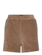 Andy Organic Cotton Velour Shorts Bottoms Shorts Casual Shorts Beige Lexington Clothing