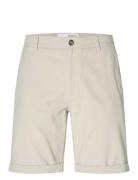 Slhslim-Luton Flex Shorts Noos Bottoms Shorts Chinos Shorts Beige Selected Homme