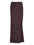 Dalia Skirt Lang Nederdel Brown Marville Road