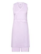 Paris Sl Dress Kort Kjole Purple Daily Sports