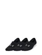Ua Breathe Lite Ultra Low 3P Sport Socks Footies-ankle Socks Black Under Armour