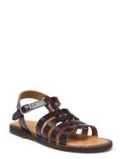 Sandals - Flat - Open Toe - Op Shoes Summer Shoes Sandals Brown ANGULUS