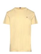 Essential Cotton Reg Fit Tee Ss Tops T-Kortærmet Skjorte Yellow Tommy Hilfiger