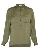 Mschnanella Maluca Shirt Tops Shirts Long-sleeved Green MSCH Copenhagen