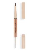 Revolution Fluffy Brow Filter Duo Medium Brown Øjenbrynsblyant Makeup Brown Makeup Revolution