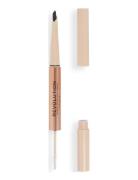 Revolution Fluffy Brow Filter Duo Granite Øjenbrynsblyant Makeup Black Makeup Revolution