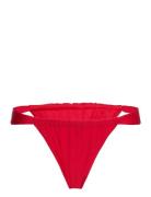 Gathered Bikini Tanga Swimwear Bikinis Bikini Bottoms Bikini Briefs Red Gina Tricot