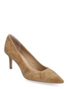 Lanette Suede Pump Shoes Heels Pumps Classic Beige Lauren Ralph Lauren