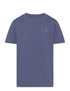 Cotton Jersey Crewneck Tee Tops T-Kortærmet Skjorte Blue Ralph Lauren Kids