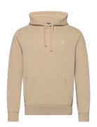 Loopback Fleece Hoodie Tops Sweatshirts & Hoodies Hoodies Beige Polo Ralph Lauren